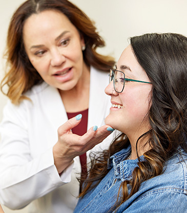 Doctor consulting with patient